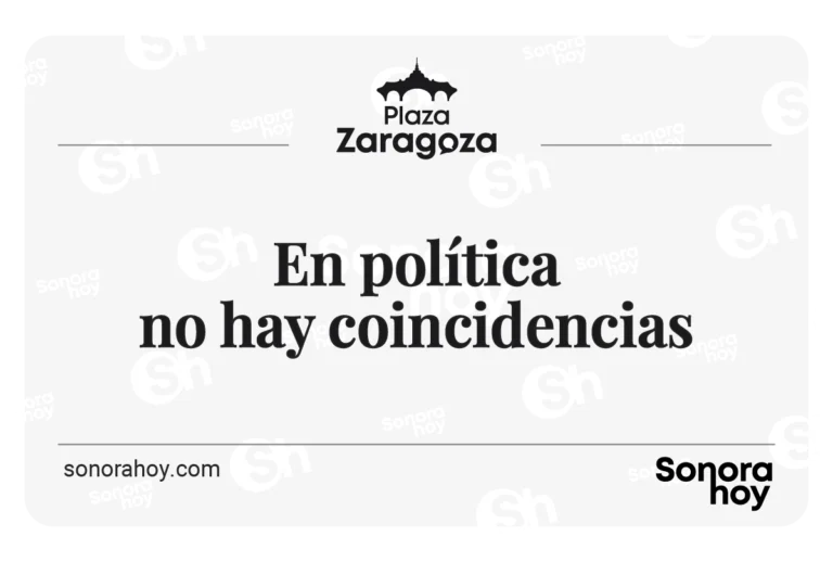 En política no hay coincidencias
