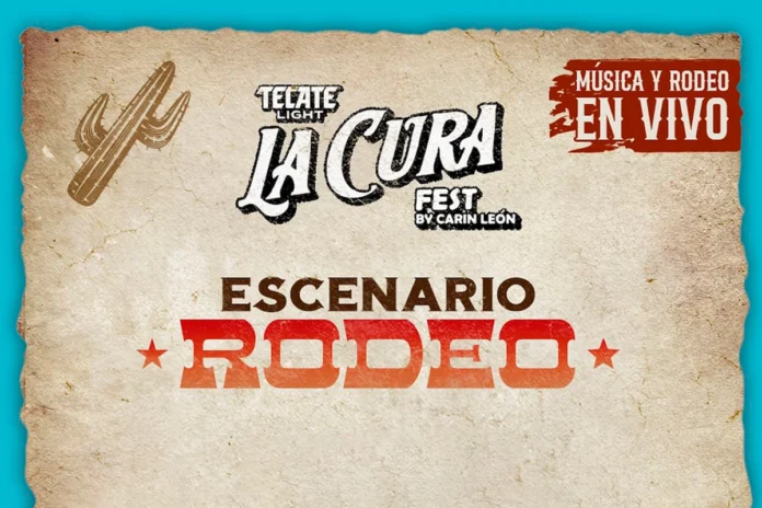 cartelera del Escenario Rodeo de La Cura Fest en Hermosillo