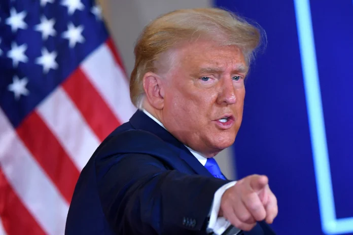 Donald Trump durante declaración sobre Irán y Partido Demócrata en Estados Unidos Donald Trump durante declaración sobre Irán y Partido Demócrata en Estados Unidos