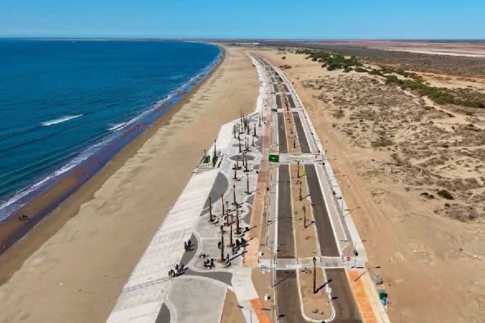 Malecón El Cochórit en Empalme Sonora con avance del 93% y vista al mar Malecón El Cochórit en Empalme Sonora con avance del 93% y vista al mar