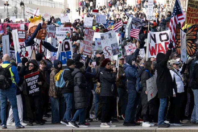 Protestas masivas del movimiento No Kings contra Donald Trump en Estados Unidos Protestas masivas del movimiento No Kings contra Donald Trump en Estados Unidos