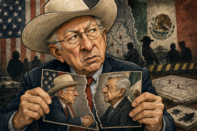 Ken Salazar revela su ruptura con AMLO y cuestiona la estrategia de seguridad de Morena