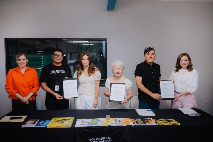 Patricia Ruibal durante la firma del convenio para fortalecer la prevención de adicciones en Hermosillo Patricia Ruibal durante la firma del convenio para fortalecer la prevención de adicciones en Hermosillo