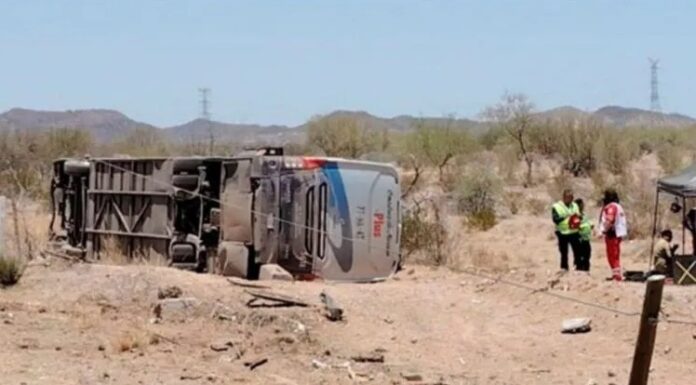 volcadura autobus pasajeros guaymas