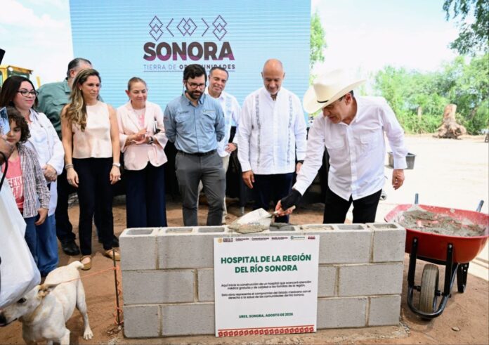 Alfonso Durazo y autoridades colocan la primera piedra del Hospital Regional del Río Sonora en Ures Alfonso Durazo y autoridades colocan la primera piedra del Hospital Regional del Río Sonora en Ures