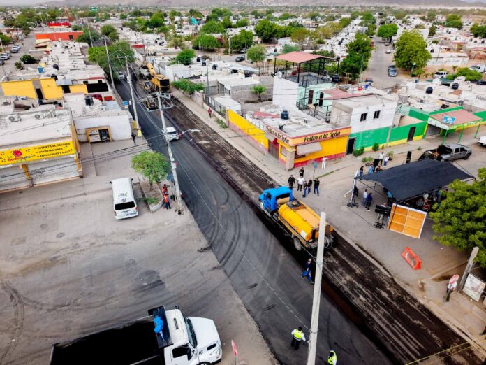 Trabajos de recarpeteo en vialidades de Hermosillo durante 2026 Trabajos de recarpeteo en vialidades de Hermosillo durante 2026