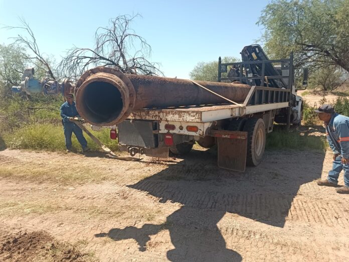 Agua de Hermosillo repara tubería dañada por lluvias en el Norte de Hermosillo