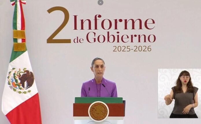 Claudia Sheinbaum durante su Segundo Informe de Gobierno en Ciudad de México Claudia Sheinbaum durante su Segundo Informe de Gobierno en Ciudad de México
