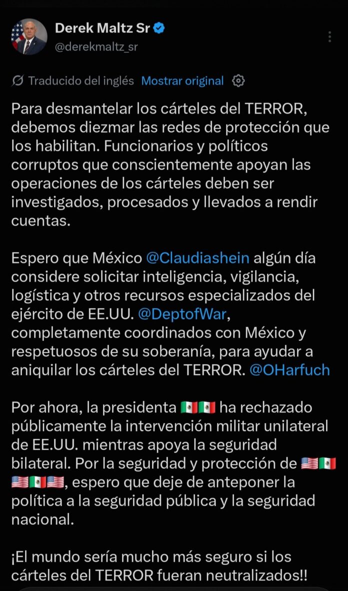 Derek Maltz exjefe de la DEA habla sobre cárteles y cooperación México Estados Unidos