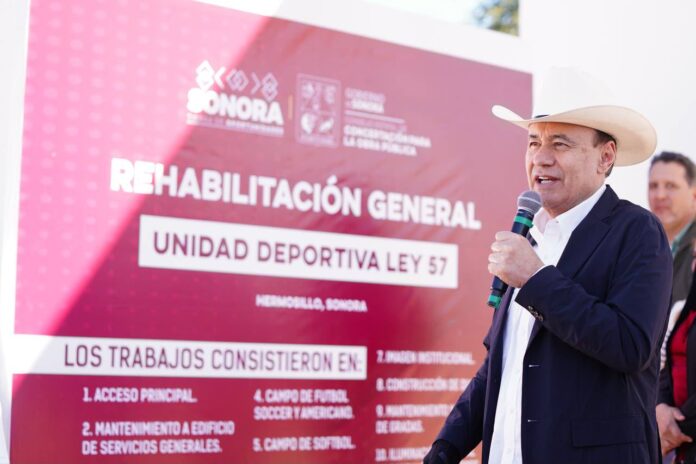 Alfonso Durazo impulsa infraestructura social y deportiva en municipios de Sonora