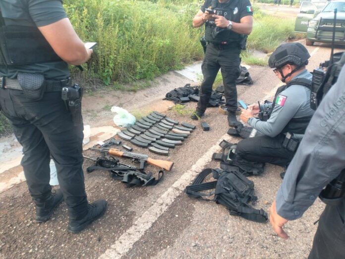 Armas, 502 cartuchos y ponchallantas: así terminó agresión en Culiacán Armas, 502 cartuchos y ponchallantas: así terminó agresión en Culiacán