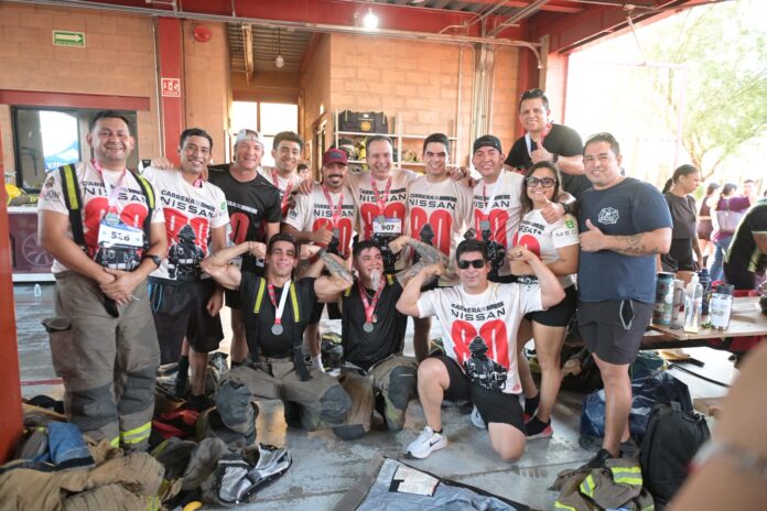 Toño Astiazarán participa en Carrera por los Bomberos de Hermosillo