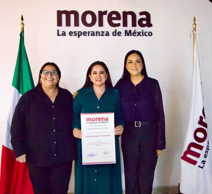 Célida López Cárdenas, coordinadora municipal de Morena para la Defensa de la Transformación en Hermosillo